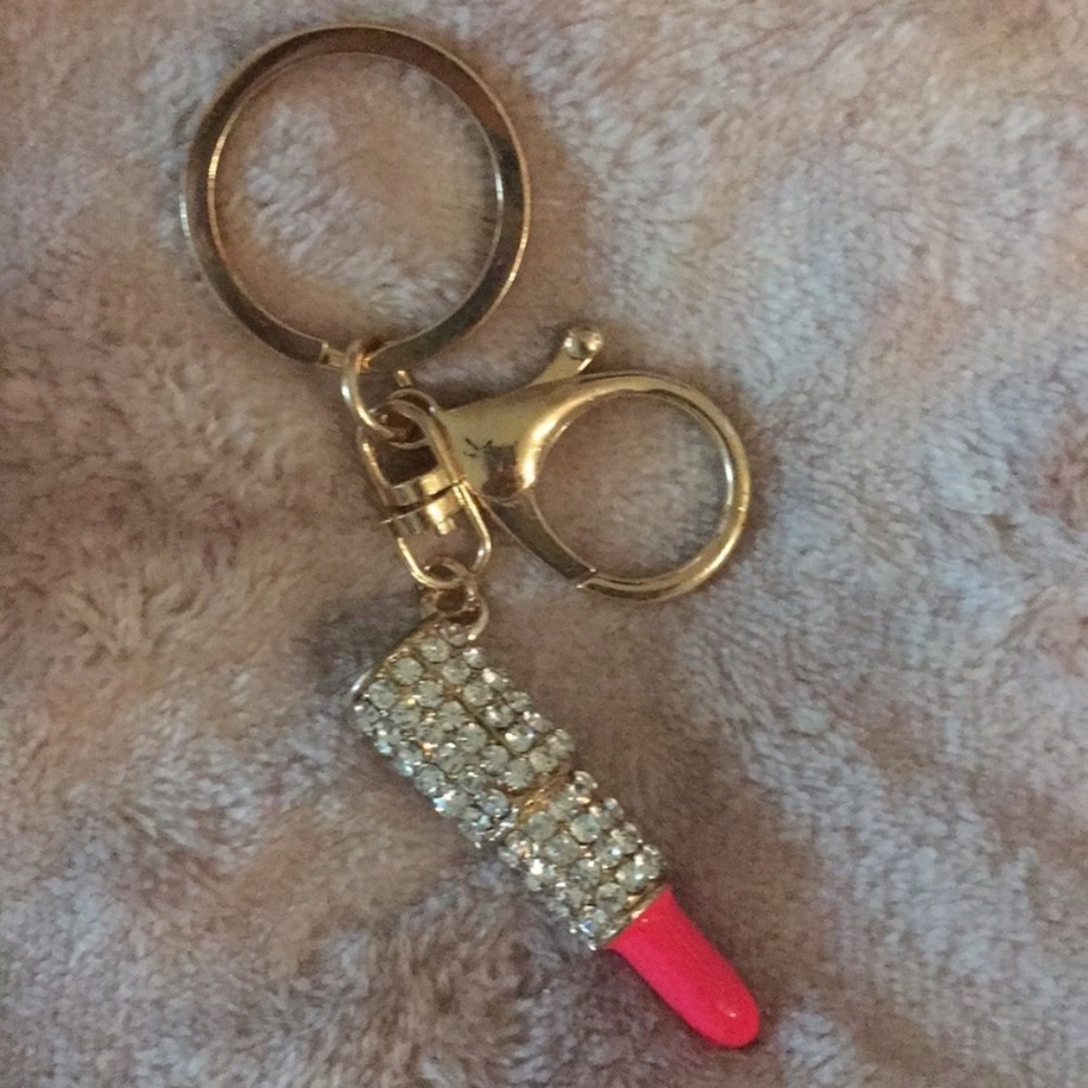 Lipstick keychain